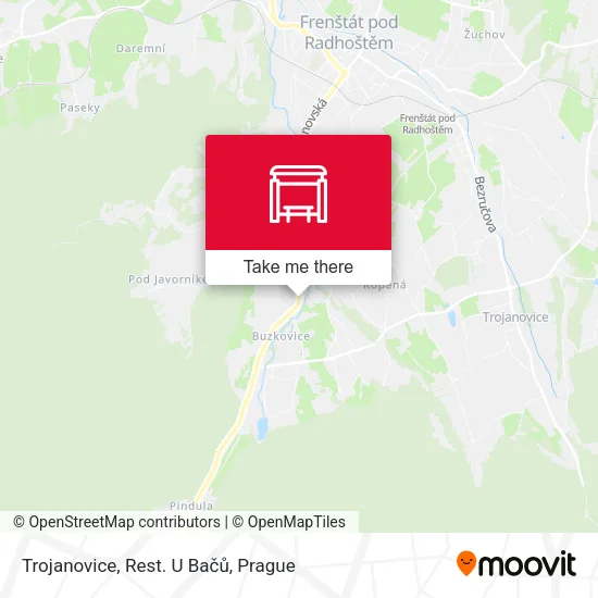 Карта Trojanovice, Rest. U Bačů