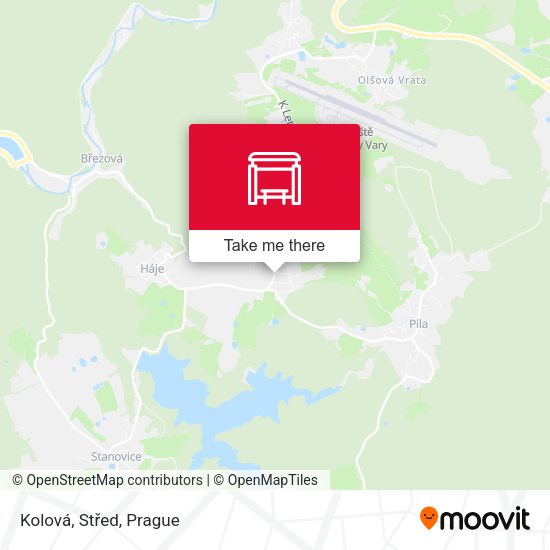 Карта Kolová, Střed
