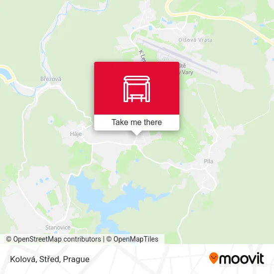 Карта Kolová, Střed