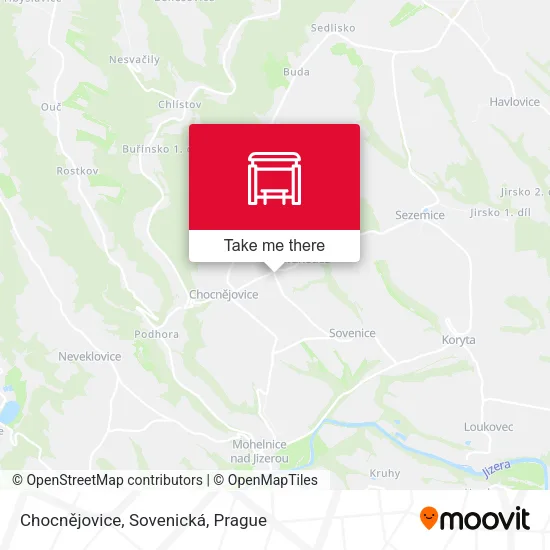 Карта Chocnějovice, Sovenická
