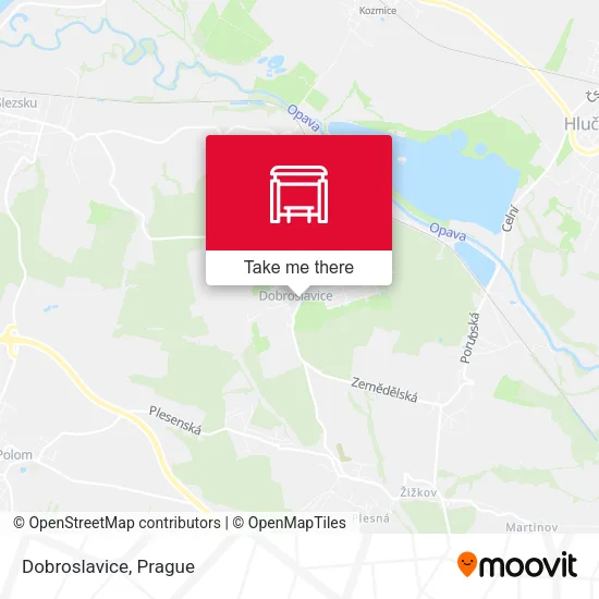 Карта Dobroslavice