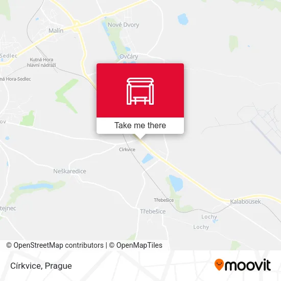 Карта Církvice