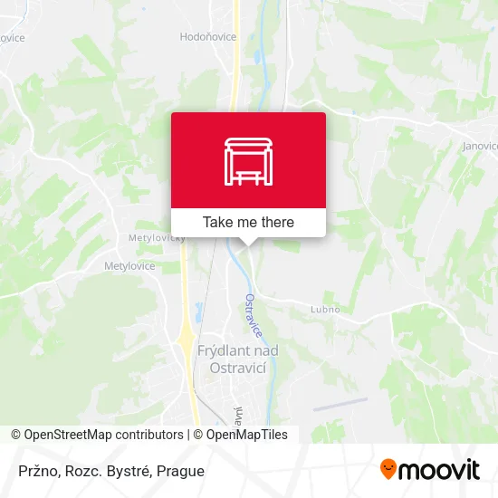 Карта Pržno, Rozc. Bystré