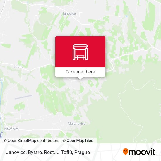 Карта Janovice, Bystré, Rest. U Toflů