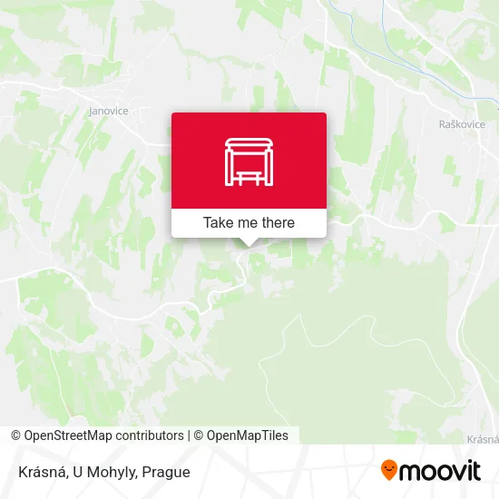 Карта Krásná, U Mohyly