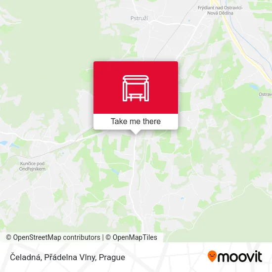 Карта Čeladná, Přádelna Vlny
