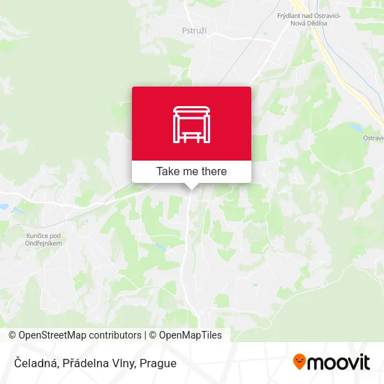 Карта Čeladná, Přádelna Vlny