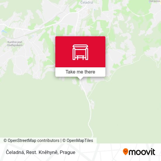 Карта Čeladná, Rest. Kněhyně