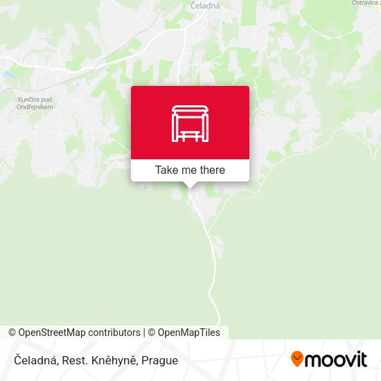 Čeladná, Rest. Kněhyně map