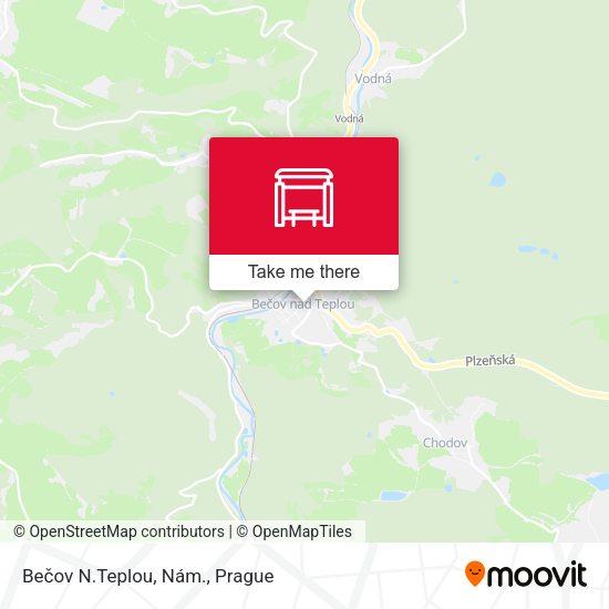 Карта Bečov N.Teplou, Nám.