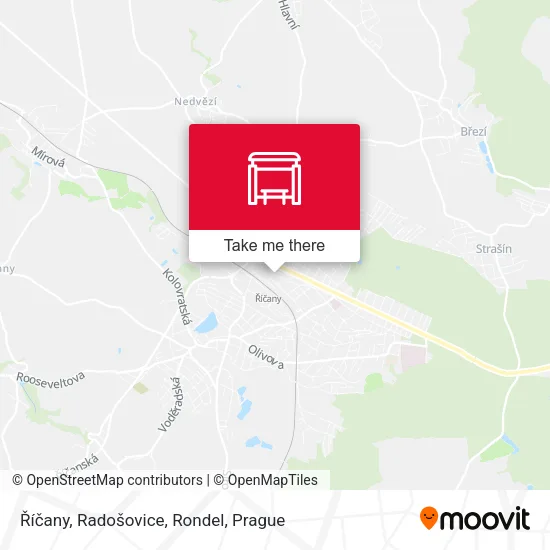 Карта Říčany, Radošovice, Rondel