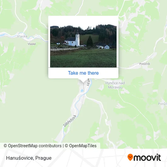 Карта Hanušovice