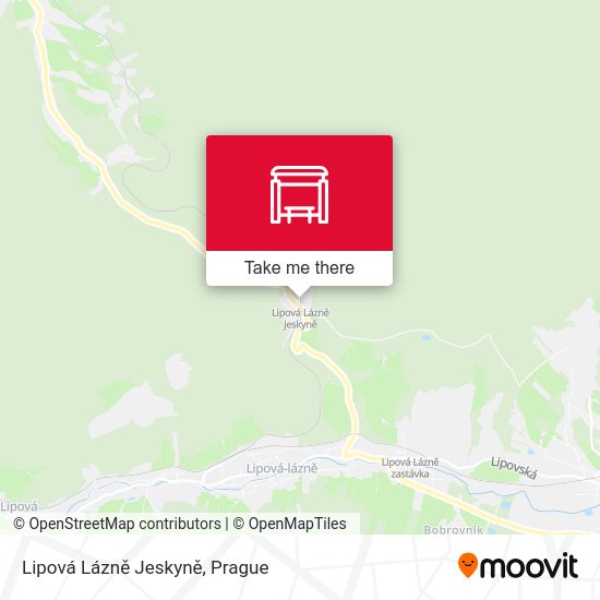 Lipová Lázně Jeskyně map