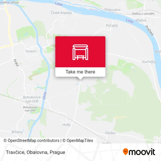 Карта Travčice, Obalovna