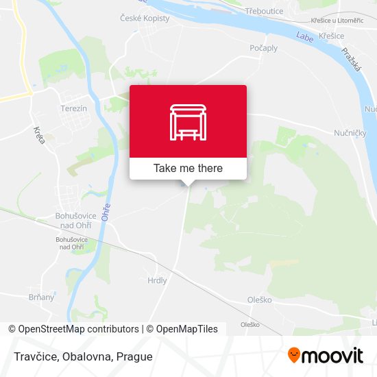 Карта Travčice, Obalovna