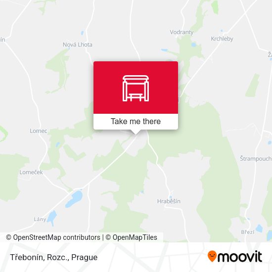 Карта Třebonín, Rozc.