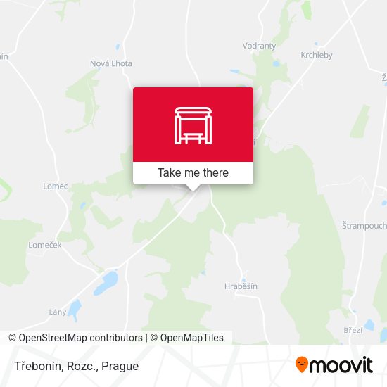 Карта Třebonín, Rozc.
