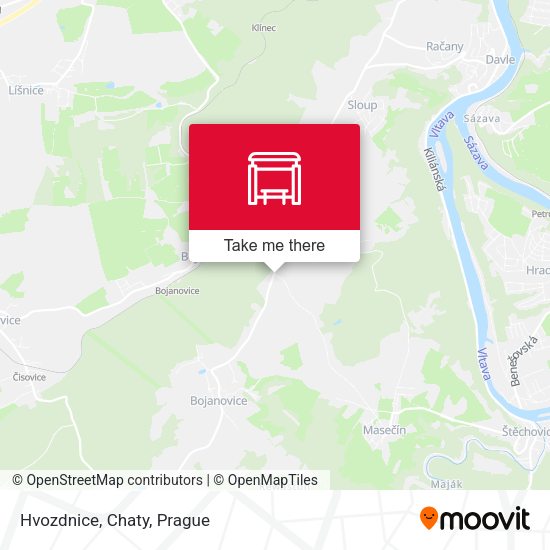Карта Hvozdnice, Chaty