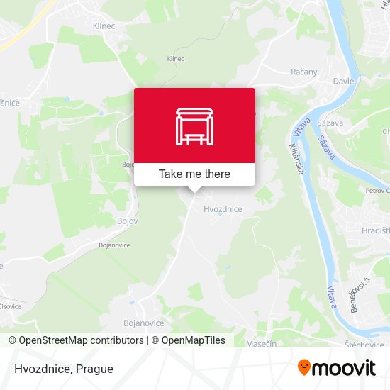 Карта Hvozdnice