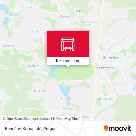 Карта Benešov, Konopiště