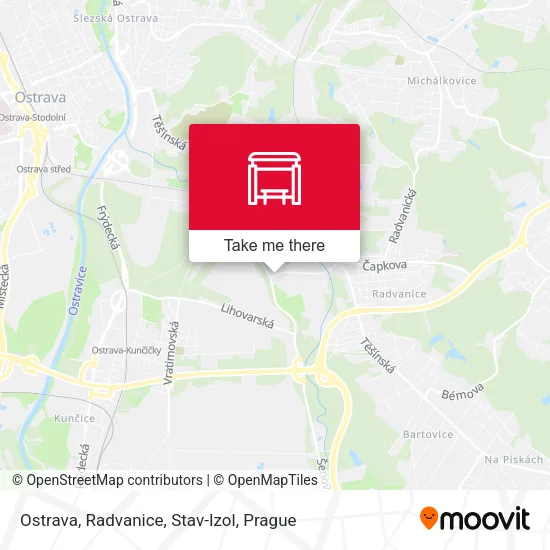 Карта Ostrava, Radvanice, Stav-Izol