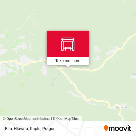 Карта Bílá, Hlavatá, Kaple