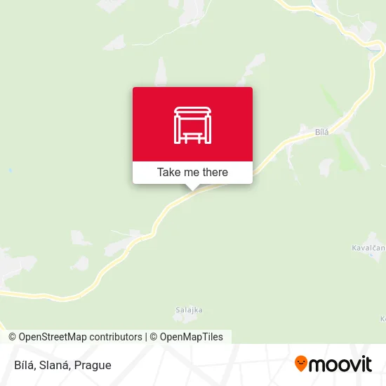 Карта Bílá, Slaná