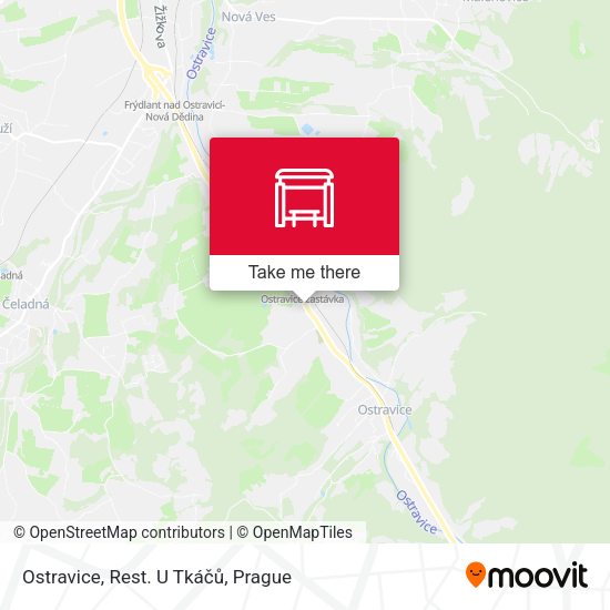 Карта Ostravice, Rest. U Tkáčů