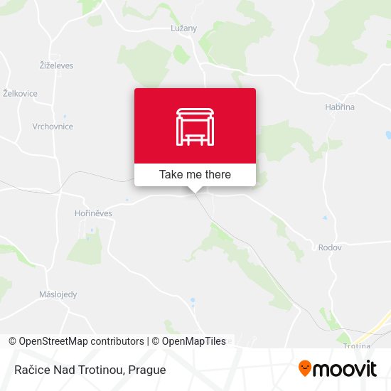 Карта Račice Nad Trotinou
