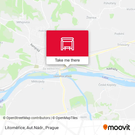 Карта Litoměřice, Aut.Nádr.