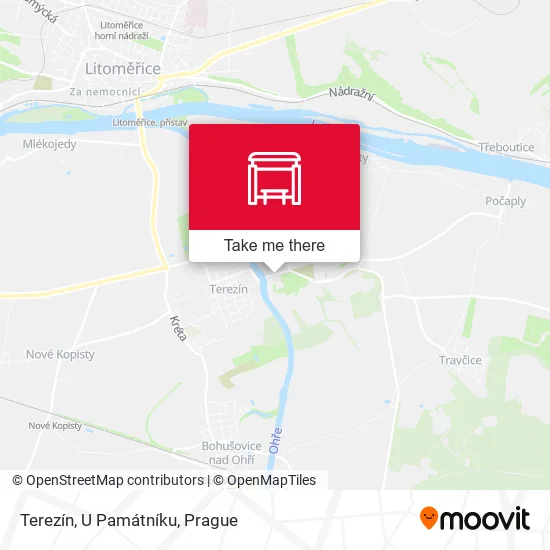 Карта Terezín, U Památníku