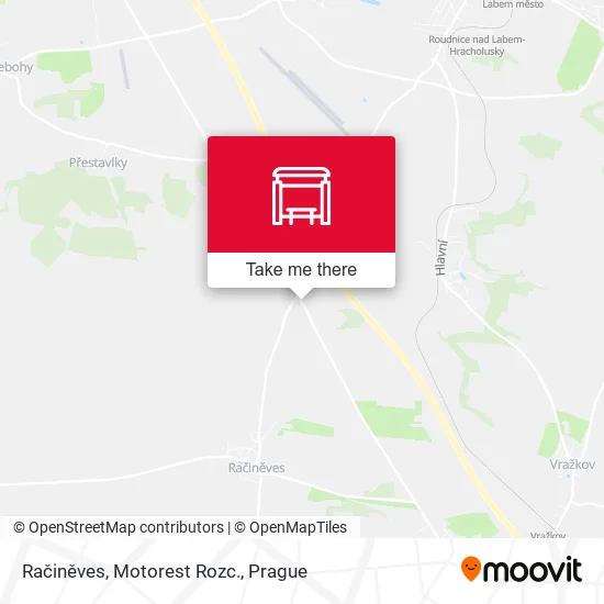 Карта Račiněves, Motorest Rozc.