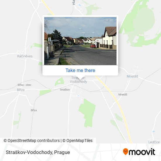 Straškov-Vodochody map