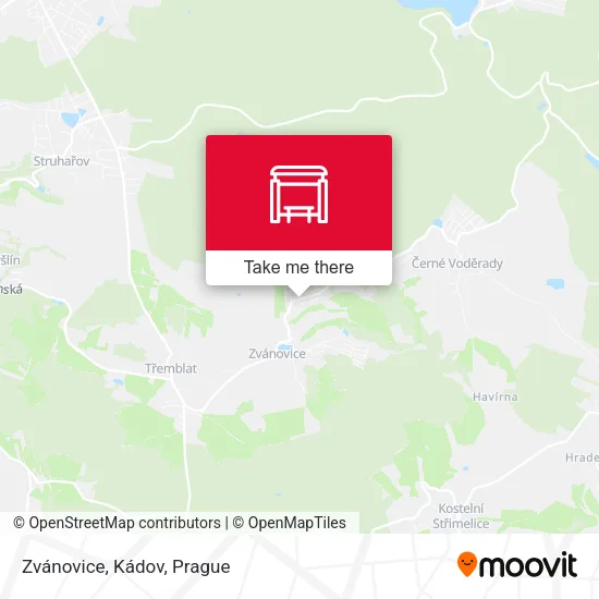 Карта Zvánovice, Kádov