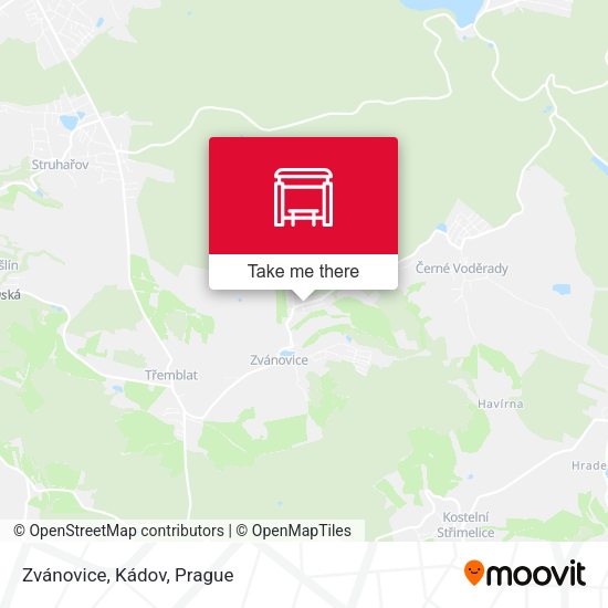 Карта Zvánovice, Kádov