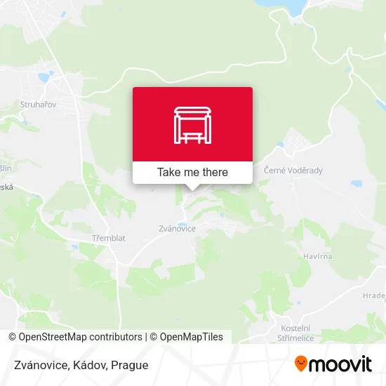 Карта Zvánovice, Kádov