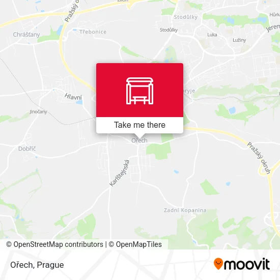 Карта Ořech
