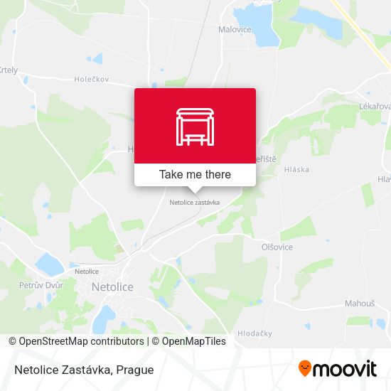 Карта Netolice Zastávka