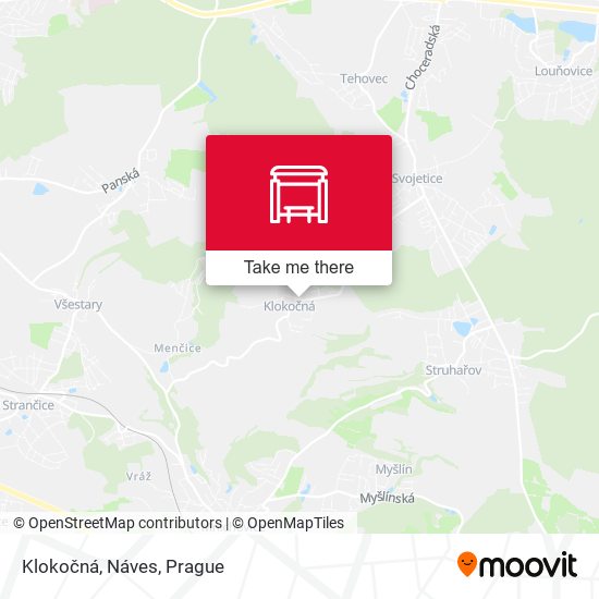 Klokočná, Náves map