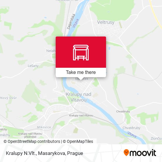Kralupy N.Vlt., Masarykova map