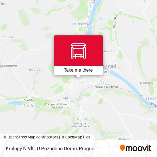 Карта Kralupy N.Vlt., U Požárního Domu