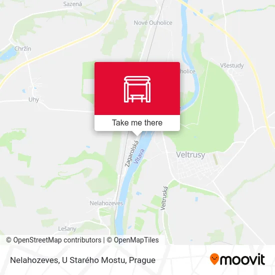 Карта Nelahozeves, U Starého Mostu