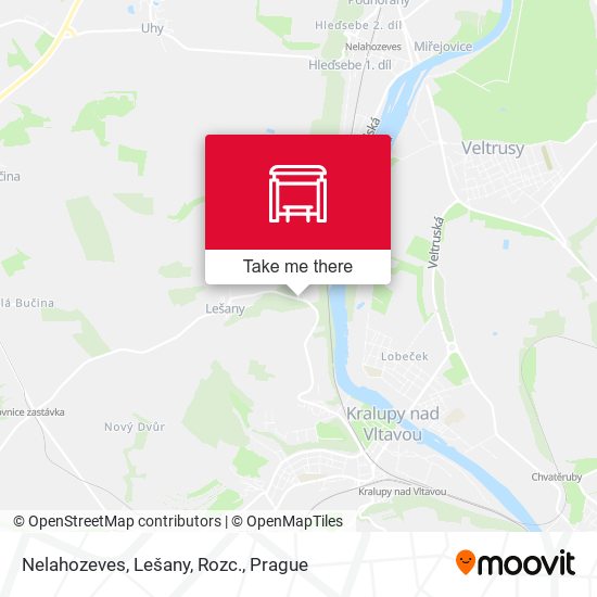 Nelahozeves, Lešany, Rozc. map