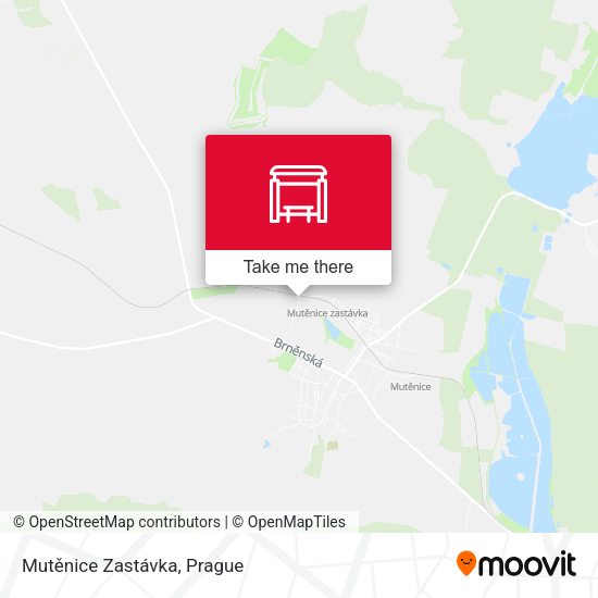Карта Mutěnice Zastávka