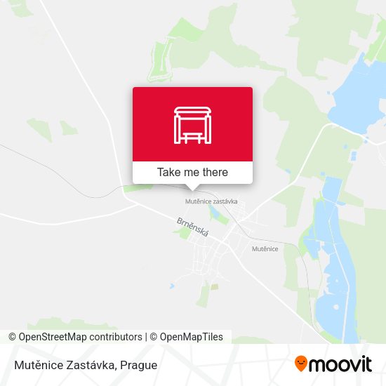 Карта Mutěnice Zastávka