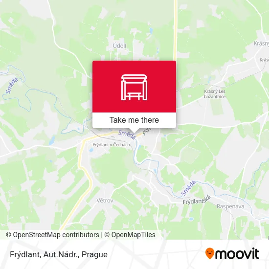 Карта Frýdlant, Aut.Nádr.