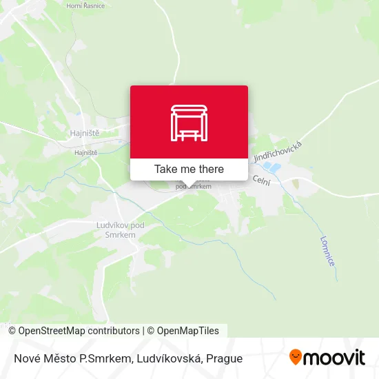 Карта Nové Město P.Smrkem, Ludvíkovská