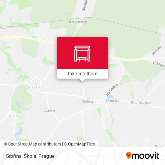 Sibřina, Škola map