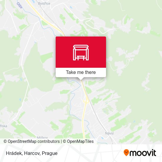Карта Hrádek, Harcov
