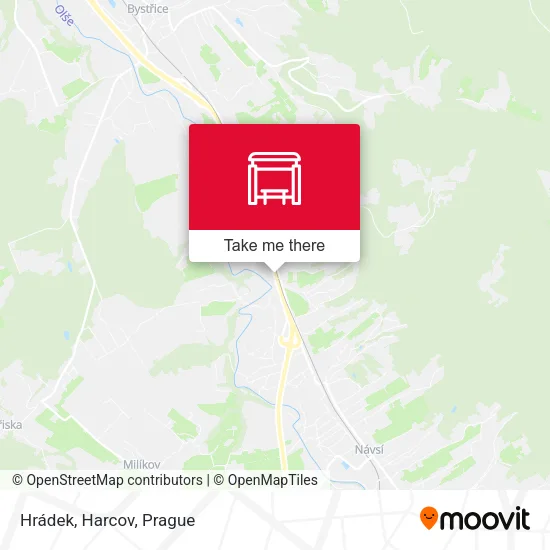 Карта Hrádek, Harcov
